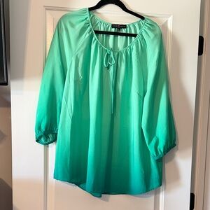 Fred David Green Ombre Blouse